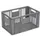Euronorm Stapelkrat Pe 320x600x400mm 63liter Open Grijs