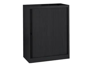 jaloeziedeurkast,HxBxD 1030x1000x430mm,2,5 OH,romp zwart,front zwart - 1
