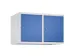 opzetkast,v. locker,2vak.,vak B 400mm,HxBxD 500x800x500mm,vleugeldeur