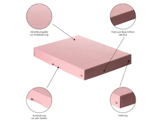 PureBox Pastell A4 rose 40mm - 5