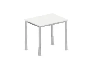 In hoogte verstelbaar bureau,HxBxD 720-840x800x600mm,Bl-wit - 2