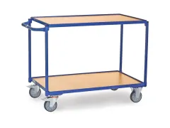 Lichte Tafelwagens 2942 300kg 2 Etages 1000x600mm Houten Plaat