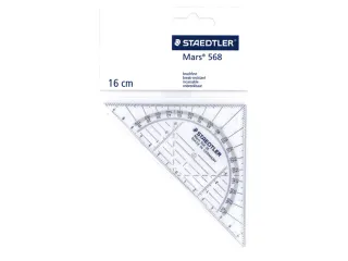 Geodriehoek Staedtler Mars 568 16cm Transparant - 2