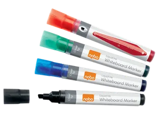 Viltstift Nobo whiteboard Liquid schuin assorti 4mm - 1