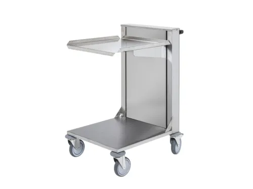 kopwandwagen,draagverm. 150kg,laadvl. LxB 510x510mm,RVSplaat,RVS