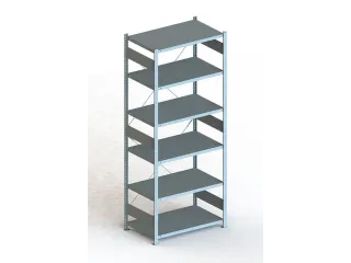 Inhaakstelling Basisveld 2500x1000x600mm 6legborden 150kg Verzinkt - 2