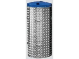 Afvalverzamelaar 120 Liter Rvs/Aluminium Deksel Ral5010