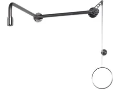 plensdouche,m. debietmeter,75l/min,aansluiting 3/4 inch binnen,RVS