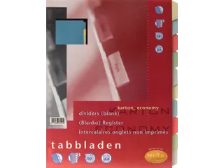 Tabbladen Multo 7311730 A4 23-Gaats Karton 10-Delig Assorti - 2
