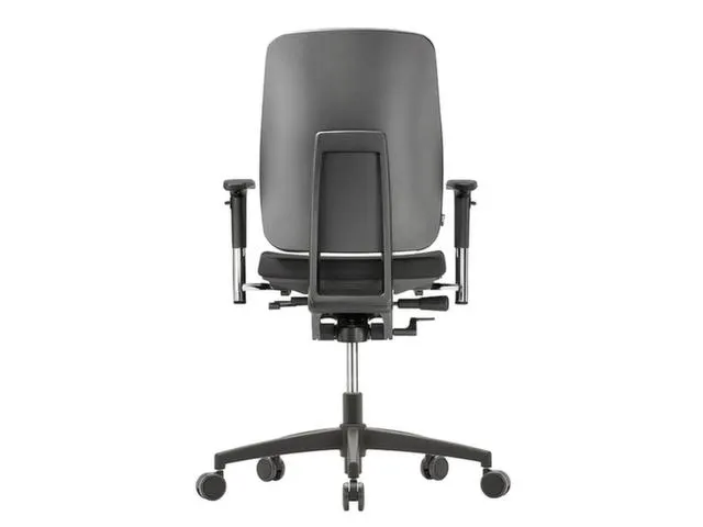 Siège De Bureau Pivotant Noir Mécanisme Synchrone