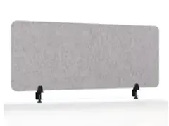 OUTLET Akoestisch PET-vilt scheidingsscherm bureau lichtgrijs 60x160cm