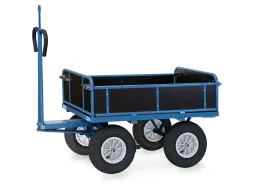Handtrekwagen Trekoog 6454lz 1000kg 1200x800mm Houten Wanden Lucht