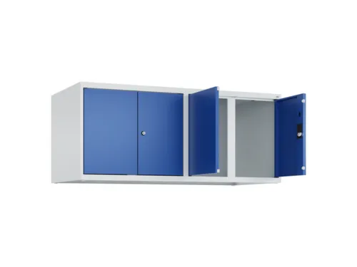 opzetkast,v. locker,4vak.,vak B 300mm,HxBxD 500x1200x500mm,vleugeldeur