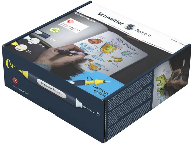 Twinmarker Schneider set Paint-It 040 52 stuks ass. kleur