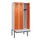 locker met bank,HxBxD 2120x900x815mm,3vak,vak B 300mm,cilinderslot