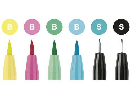 Tekenstift Faber-Castell Pitt Artist Pen handlettering I 6-delig etui