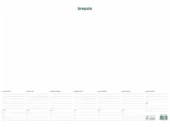 Schrijfonderlegger Met Weekkalender Ongedateerd