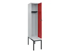 locker met bank,HxBxD 2120x400x815mm,1vak,vak B 400mm,draaigrendel