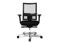 Bureaustoel Zwart Sitness 60 Netrug Armleuningen