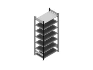 dossierstelling,grondveld,HxBxD 2350x1060x635mm,vaklast 90kg - 1