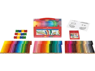 Kleurstiften Faber-Castell Connector assorti koffer à 60 stuks - 3