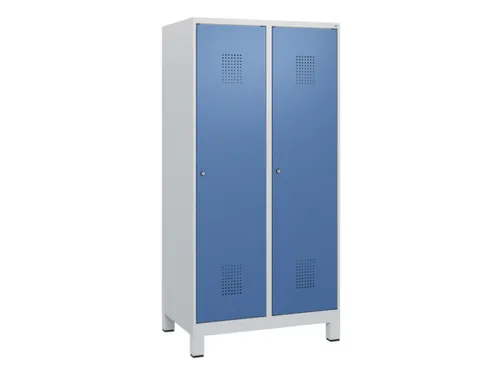 schoollocker,HxBxD 1630x800x500mm,2vak,vak B 400mm,cil.-slot,voeten