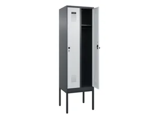 locker,HxBxD 2120x600x500mm,2vak,vak B 300mm,draaigrendel - 1