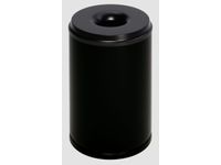 prullenmand zelfblussend 50 liter HxØ 520x375mm kop zwart