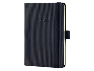 Weekagenda Conceptum A6 2026 (NL/FR/EN/DU) met notitieruimte zwart Har - 2