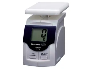 Briefweger Raadhuis tot 500 gram kunststof wit - 1