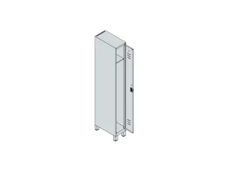 locker,HxBxD 1950x250x500mm,1vak,vak B 250mm,cil.-slot,voeten - 3