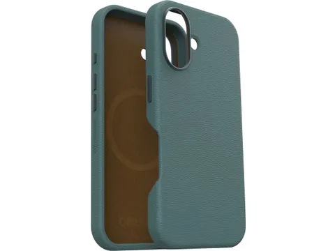 Symmetry Cactus Leer Hoesje Geschikt voor Apple iPhone 16 Groen