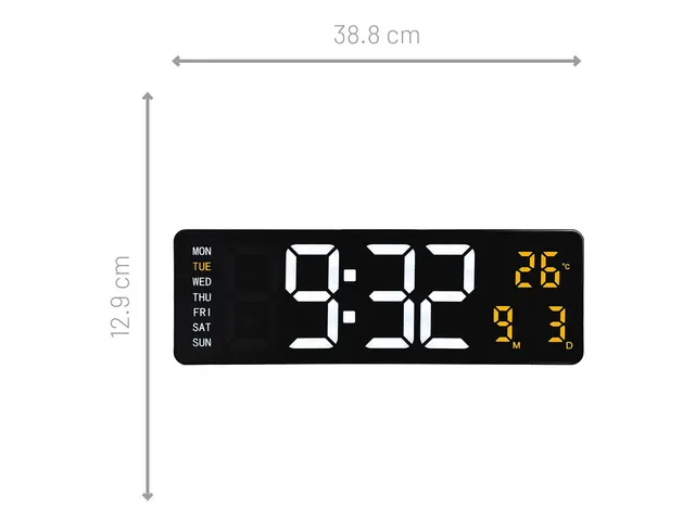 Wandklok NeXtime Super Digi 38,8 x 12,9 cm