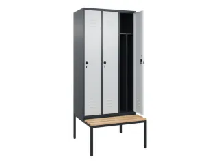 locker voor scheiding van kleding,HxBxD 2120x900x815mm,3vak - 2