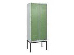 locker,HxBxD 2120x800x500mm,2vak,vak B 400mm,cil.-slot,voetonderstel