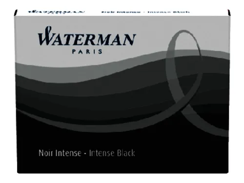 Inktpatroon Waterman kort Zwart 6 stuks