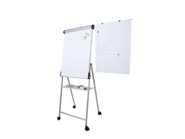 Verrijdbare flipover MAULpro Vierpoot Gelakt staal