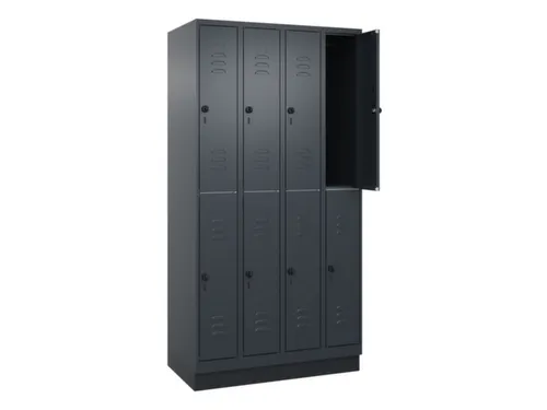 dubbeldekse locker,HxBxD 1950x1000x500mm,4x2vak.,vak B 250mm