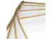 Wandklok Nextime groot 85x85cm metaal goud/wit Turning Time