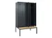locker met bank,voor scheiding van kleding,HxBxD 2120x1200x815mm,4vak