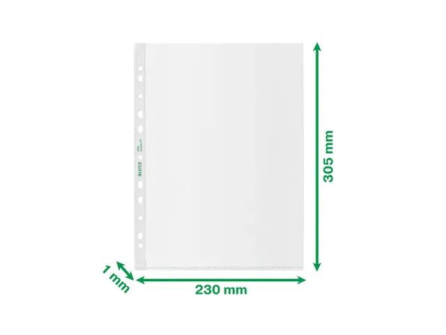 Recycle geperforeerde showtas A4 100 micron