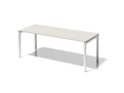 In hoogte verstelbaar bureau,HxBxD 650-850x2000x800mm,blad grijswit