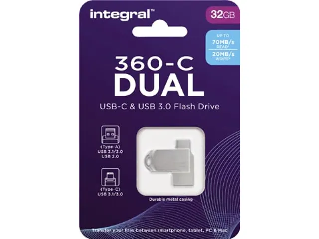 360-C Dual Type-C Usb 3.0 Flash Drive 32Gb