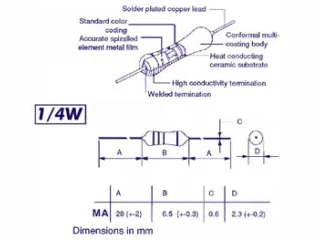 Metalfilm Resistor 1/4w 75k - 3