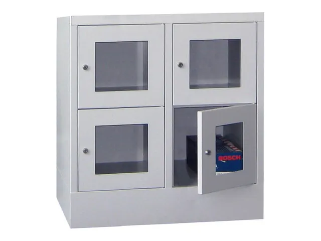 armoire multicases,HxlxP 855x800x500mm,RAL7035,face avant RAL7035