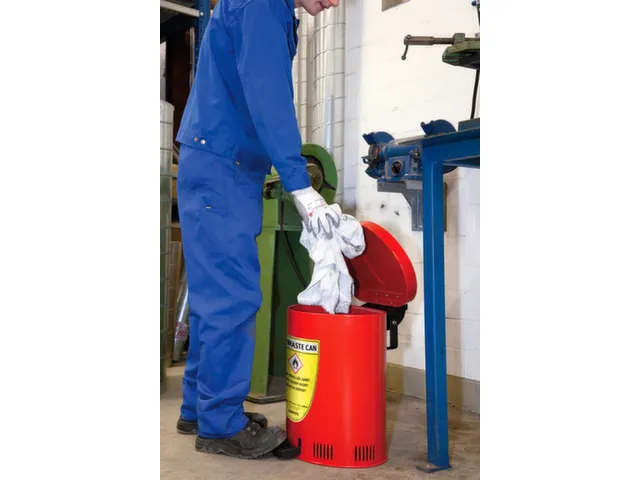 récipient de collecte de chiffons,acier,35l,HxlxP 490x440x450mm