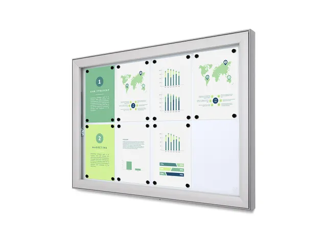 Outdoor Vergrendelbaar Notitiebord Deep Basic SCLE 8 x A4