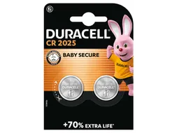 Batterij Duracell knoopcel 2x CR2025 lithium Ø20mm 3V-170mAh