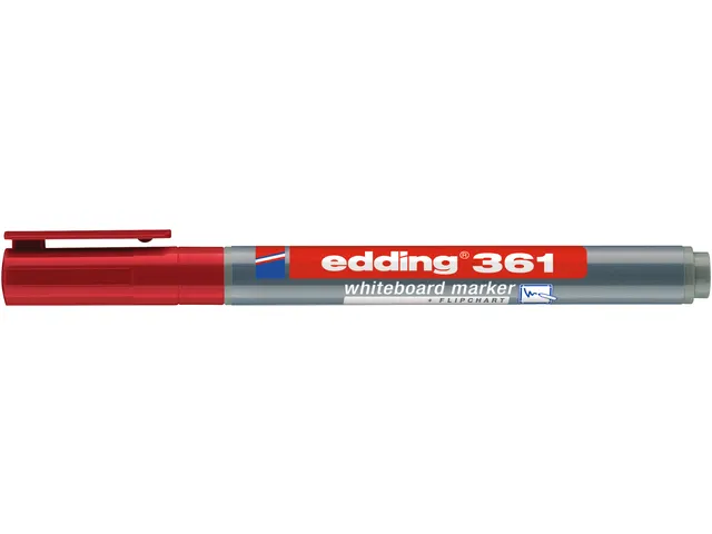 Whiteboardmarker edding 361 rond 1mm rood