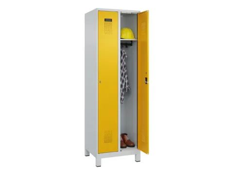 locker,HxBxD 1950x600x500mm,2vak,vak B 300mm,cil.-slot,voeten